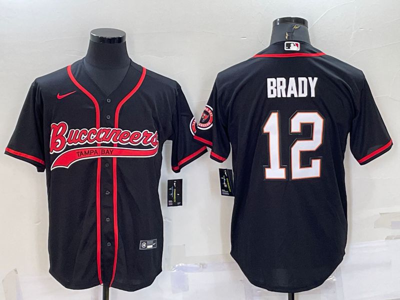 Men Tampa Bay Buccaneers #12 Brady Black 2022 Nike Co branded NFL Jersey->tampa bay buccaneers->NFL Jersey